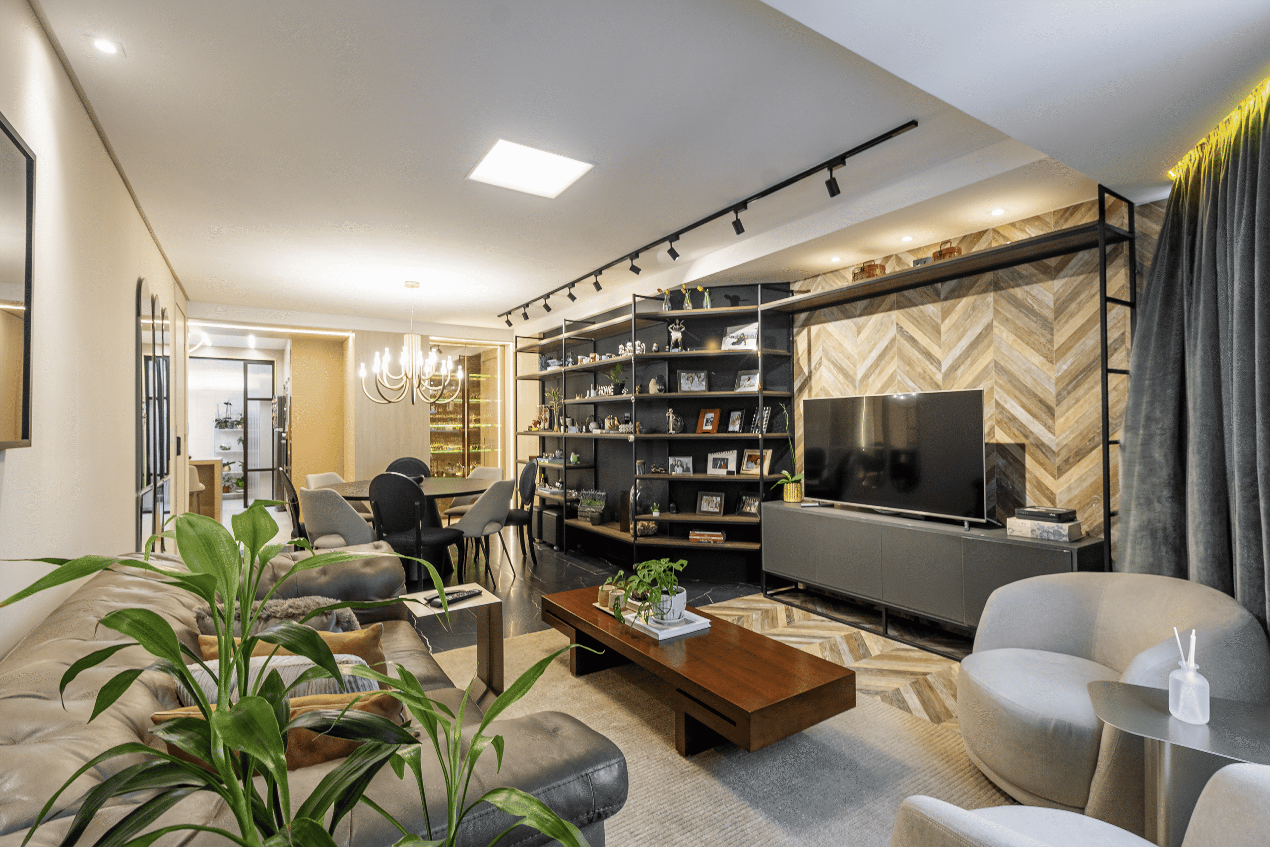 Ambiente interno projetado pela Villas Arquitetos